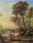Claude Lorrain Landscape with Apollo and Mercury oil painting